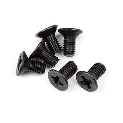 Flat Head Screw M3 x 6mm 6Pcs