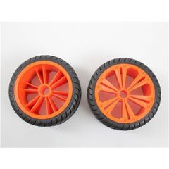 Set 2x Front Wheel for Buggy, orange