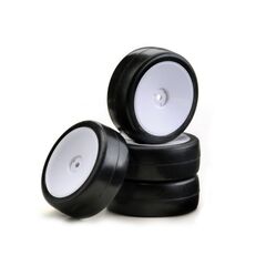 Wheelset Onroad  Disc / Slick  blanc 1:10 (4)