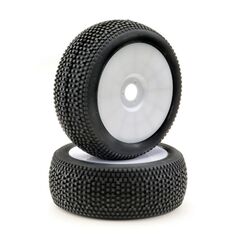 Jeu de roues Buggy Disc  Mini Pin  blanc 1:8 (2)