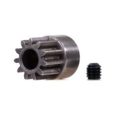 Gear, 11-T pinion (0.8 metric pitch, compatible with 32-pitch) (fits 5mm s haft)/ set screw