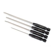 Speed Bit Set, hex driver, 4-piece st raight (1.5mm, 2.0mm, 2.5mm, 3.0mm), 1/4' drive