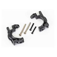 Caster blocks (c-hubs), extreme heavy duty, black (left & right)/ 3x32mm h inge pins (2)/ 3x20mm BCS (2) (for us