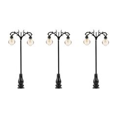 Lanterne à LED Suspensions blanc chaud 3 pièces