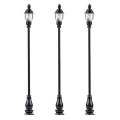 Lanterne de parking LED blanc chaud 3 pièces
