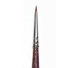 Pinsel 0/10 - Synthetisch mit brauner Spitze