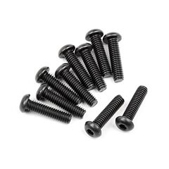 Button head screw M2.5x10mm (Hex socket/10Stk)