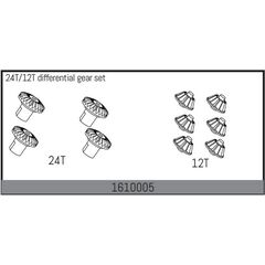 24T/12T differential gear set
