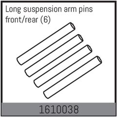 Long suspension arm pins front/rear (6)