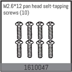 M2.6*12 pan head selt-tapping screws (10)