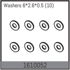 Washers 6*2.6*0.5 (10)