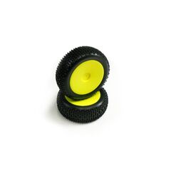 GT14B Neon Yellow Standard Pre-Glued Front Tire  14676
