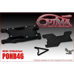 OPTIMA plastic triangle plate for HB D8/E8 (pair) - Rear