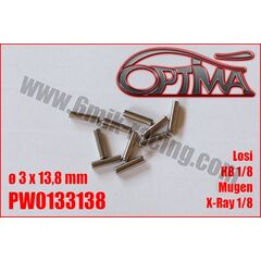 Goupilles de Cardans ø3 x 13,8mm (10) HB Racing / X-Ray / MBX / TLR (10pcs)