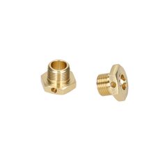 Brass Wheel Hex Hub 2pcs (Narrow) - Clearance Sale