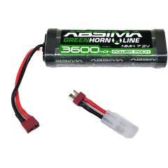 Stick Pack NiMH 7.2V 3600 Greenhorn V2 (T-Plug + Tamiya Adaptor)
