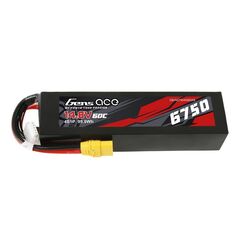 Gens ace 6750mAh 14.8V 60C 4S1P Lipo Battery Pack with XT90