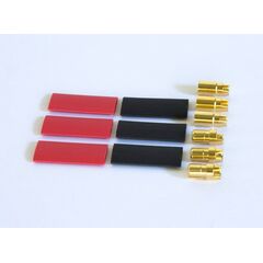 Gold Plug 6mm 3pairs male/female