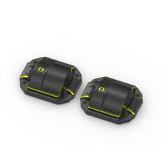 Couvercle de différentiel en laiton (noir/2pcs)