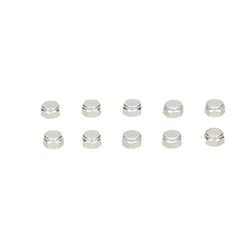 Alu Nylon nut silver 2mm (10pcs)