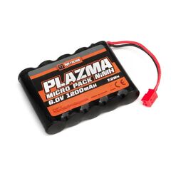 Plazma 6.0V 1200mAh NiMH Micro RS4 Battery Pack