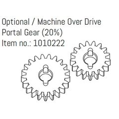Opt. Over Drive Portal Gear Set (20%) - EVO/GOAT