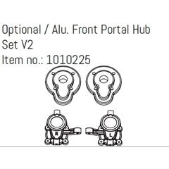 Opt. Alu Front Portal Hub Set V2 - EVO/GOAT