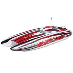 BATEAU BLACKJACK 42"8S 1086mm EP RTR White/Red BRUSHLESS PRIX NET/NET SANS RABAIS