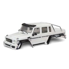 Body, Mercedes-Benz G 63, complete (p earl white) (includes grille, side mi rrors, door handles, & windshield wip