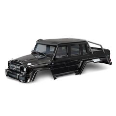 Body, Mercedes-Benz G 63, complete (g loss black metallic) (includes grille , side mirrors, door handles, & winds