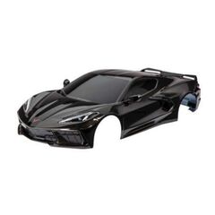 Body, Chevrolet Corvette Stingray, co mplete (black) (painted, decals appli ed) (includes side mirrors, spoiler,