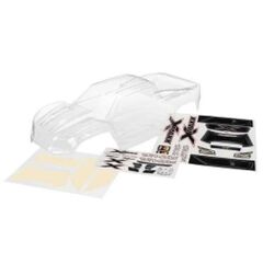 Body, X-Maxx (clear, untrimmed, requi res painting)/ window masks/ decal sh eet