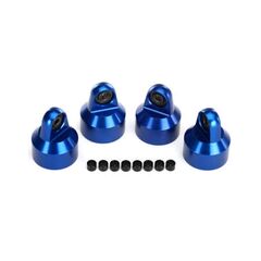 Shock caps, aluminum (blue-anodized),