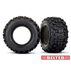 Tires, Sledgehammer (belted, dual pro file (4.3' outer, 5.7' inner)) (left & right)/ foam inserts (2)