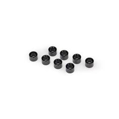 Spacer, shock cap, 6061-T6 aluminum ( black-anodized) (8)