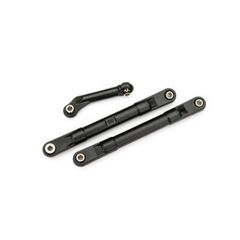 Toe links, molded composite, 98mm (88 mm center to center) (black) (2)/ ste ering link (1)