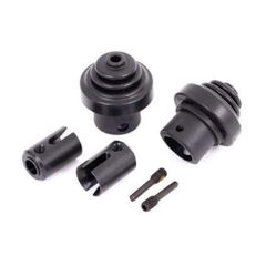 Drive cup, front or rear (hardened st eel) (for differential pinion gear)/ driveshaft boots (2)/ boot retainers