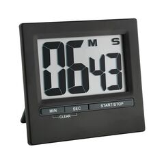 TFA Timer mit Stoppuhr Digital, schwarz