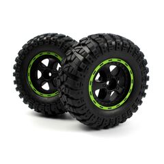 Smyter Desert Jantes/Pneus assemblée (noir/vert)