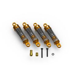 Jeu d’amortisseurs remplis d’huile en aluminium (assemblé/4 pièces)