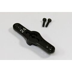 Alu Servohorn doppelt 24Z schwarz