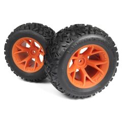 Montierter Linebacker-Reifen auf MT-Rad (Orange / 2 Stück)