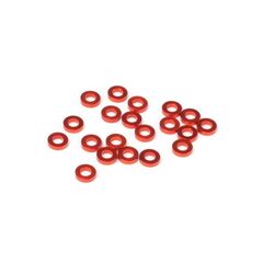 Rondelles Aluminium 3x6x1.5mm (Orange/20pcs) - Clearance Sale