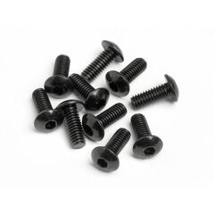 Vis à tête bombée M4x10mm (Imbus/10pcs)
