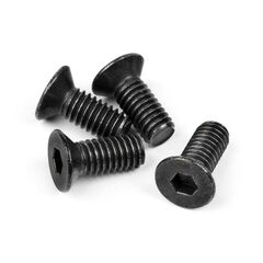 FLAT HEAD SCREW M4x10mm (HEX SOCKET/THIN TYPE/4pc)