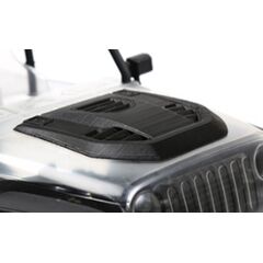 1/10 Engine Cover Black for Axial SCX10 Jeep Wrangler Body