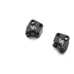 Aluminum Lower Shock Suspension Link Mount 4 pcs Black for Axial SCX10 II