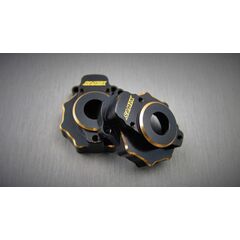 Brass Portal Knuckle Cover 2 pcs Black for Traxxas TRX-4