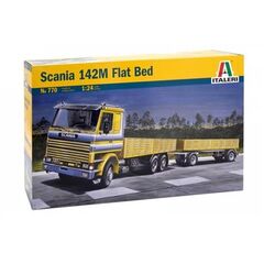 SCANIA 142M FLAT BED TRUCK & TR.
