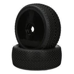 Black Jack Mounted Tire (Pink Compound/Carbon Wheel/1:8 Buggy)
